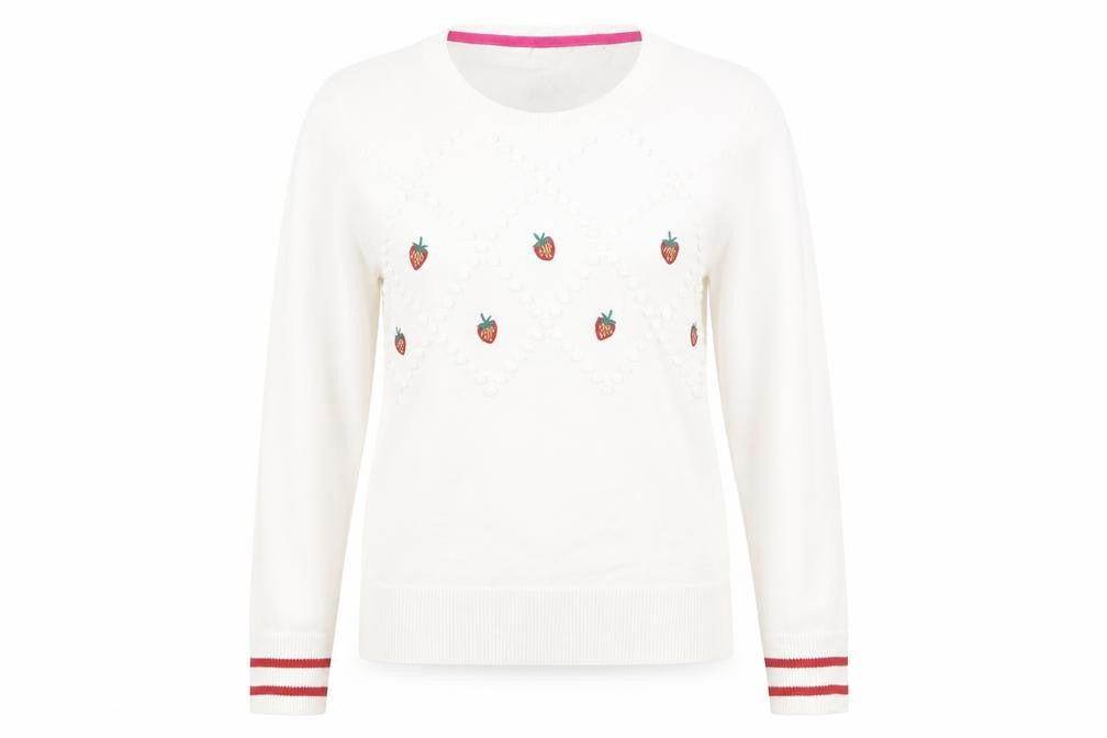 Womens UK Size 10 M&Co Ivory Pullover Jumper