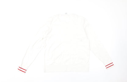 Womens UK Size 10 M&Co Ivory Pullover Jumper