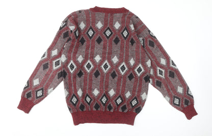 J.T. Beckett Men’s Multicoloured V-Neck Jumper L