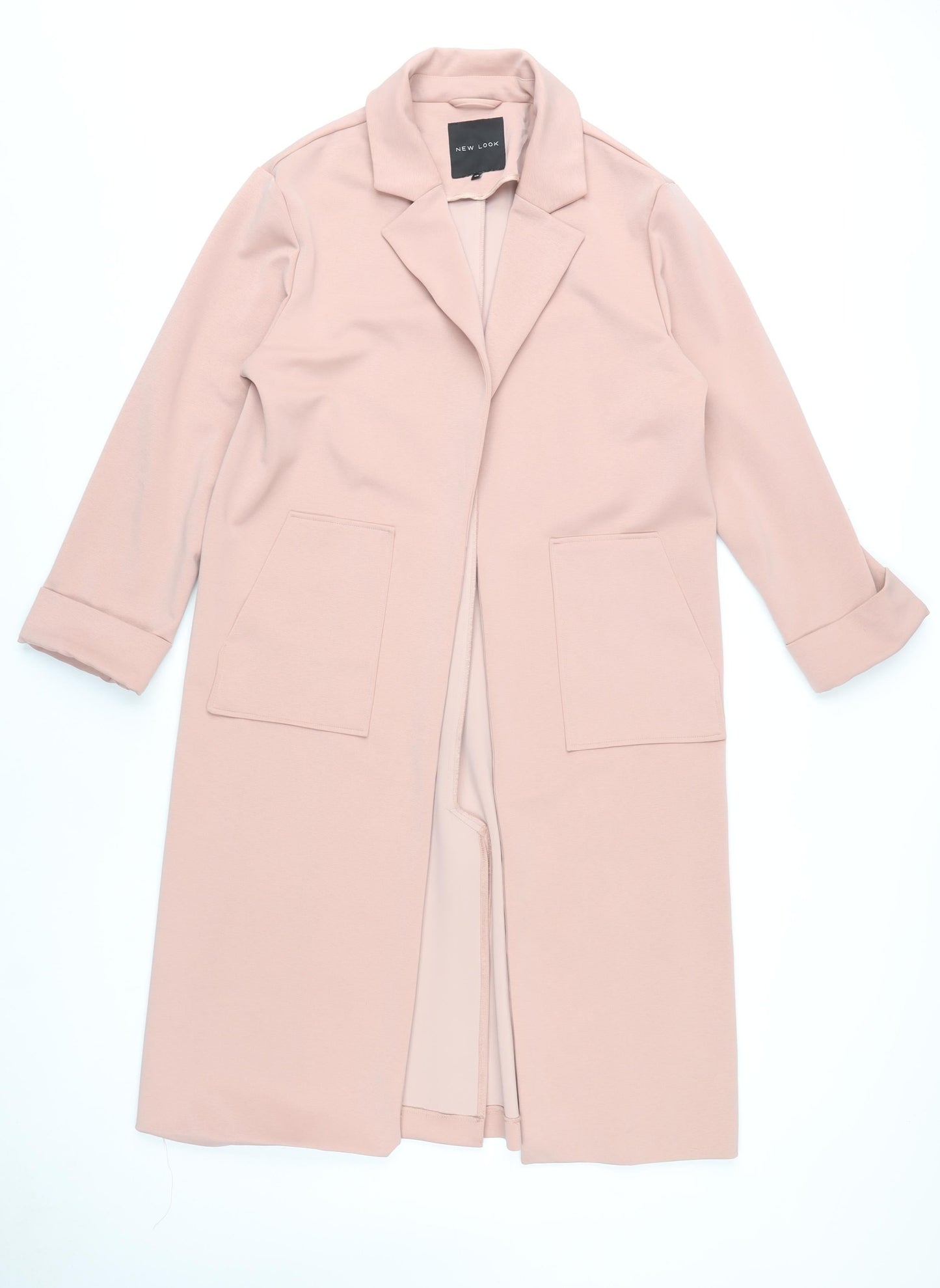 New Look Pink Women's Overcoat Size 10