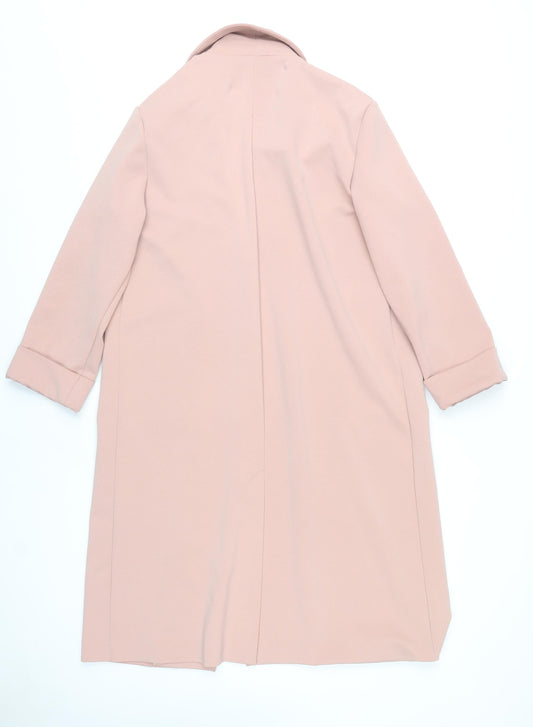 New Look Pink Women's Overcoat Size 10