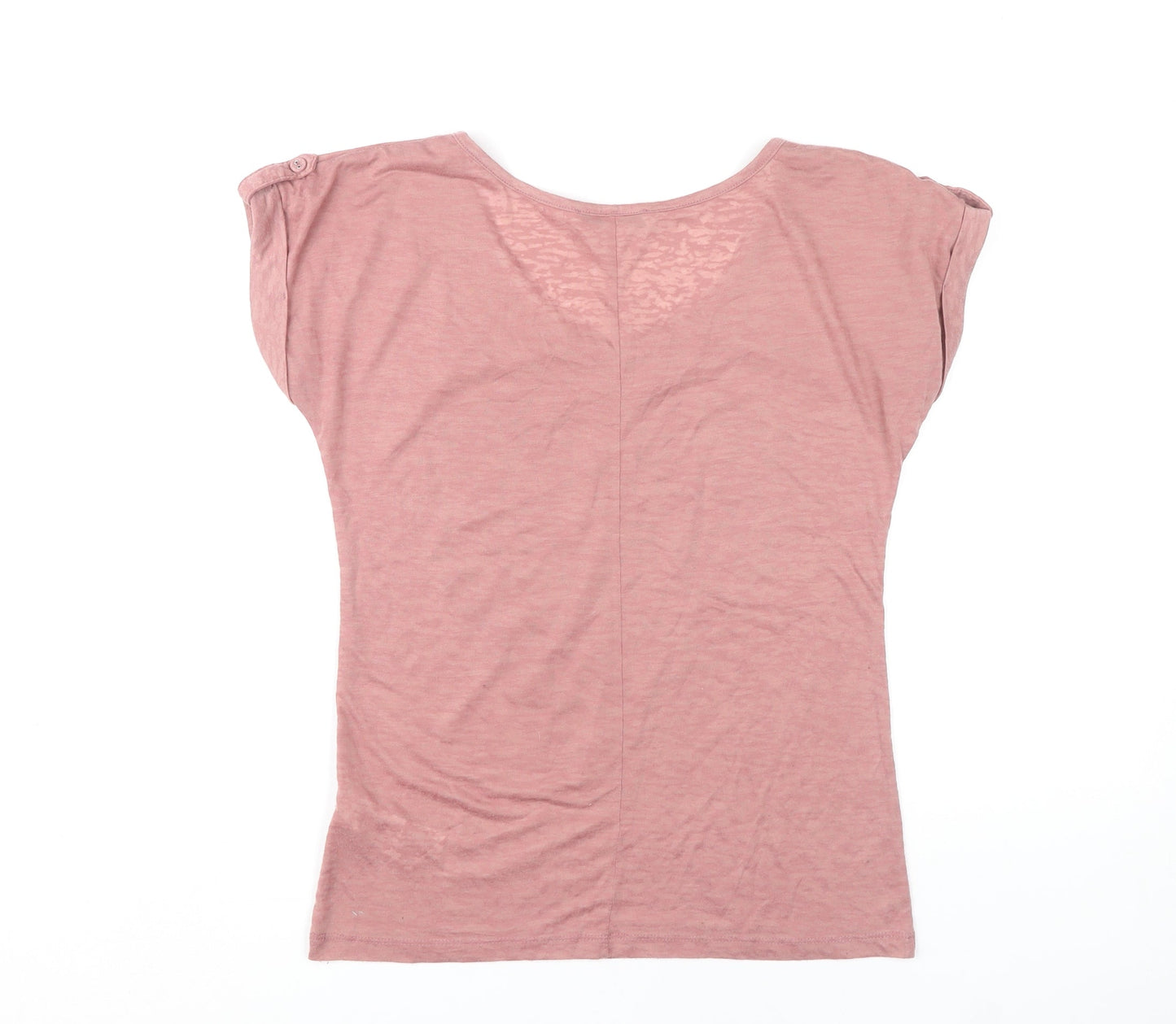 New Look Women's Pink Love T-Shirt Size 8