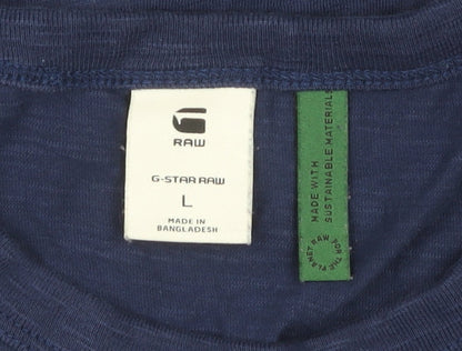 Mens UK Size L G-Star Raw Blue  T-Shirt