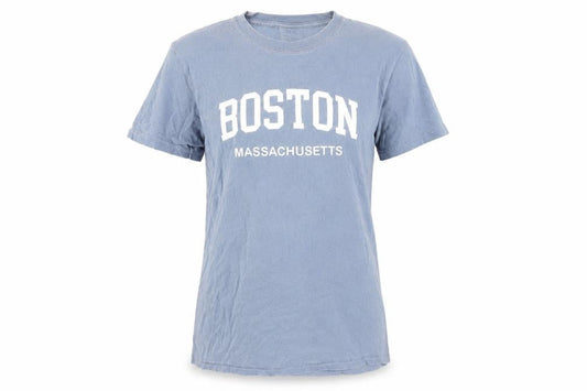 Front view of Comfort Colors Blue unisex t-shirt, size S, casual style