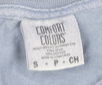 Comfort Colors Blue Unisex T-Shirt, Size S, Casual Style