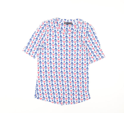 Womens UK Size 10 Marks and Spencer Multicoloured Basic T-Shirt