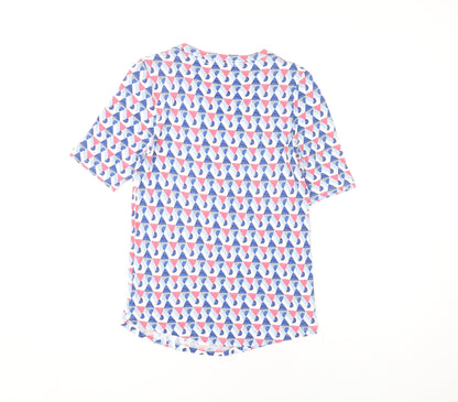 Womens UK Size 10 Marks and Spencer Multicoloured Basic T-Shirt