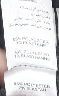 New Look Women's Black Striped Wrap Blouse Size 8