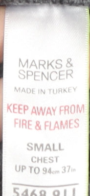 Marks and Spencer Grey Striped Men's S Pullover