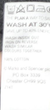 Marks and Spencer Grey Striped Men's S Pullover