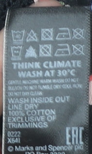 Womens UK Size 16 Marks and Spencer Black Tunic Blouse