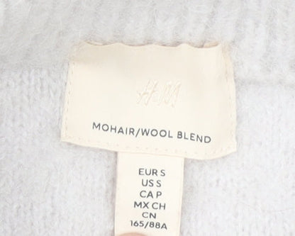 Womens UK Size S H&M Ivory Pullover Jumper