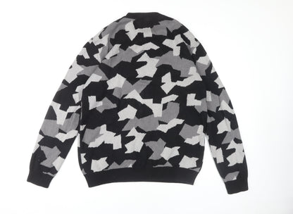 H&M Men's Multicoloured Camouflage Pullover