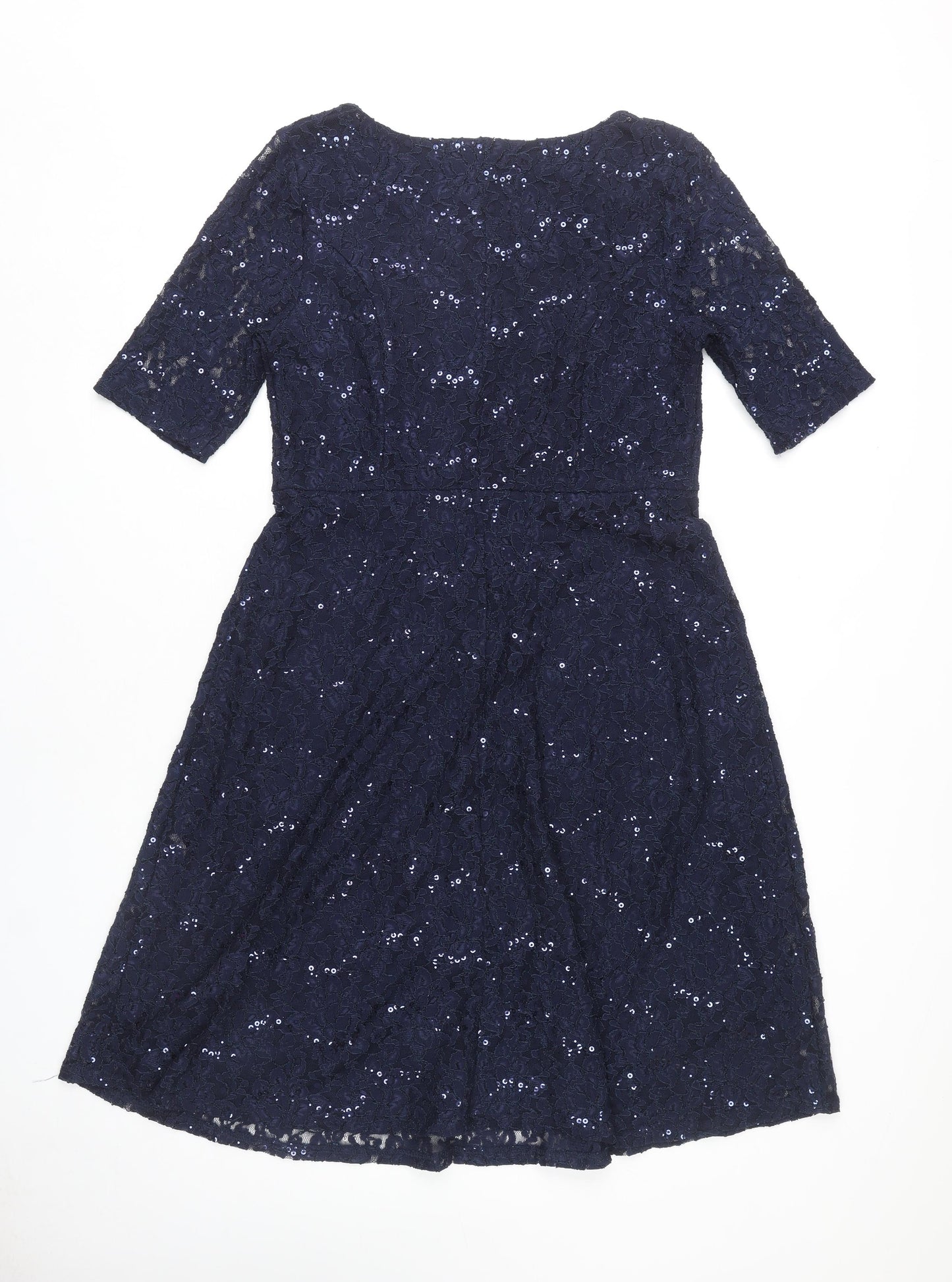 Bonmarché Women's Blue A-Line Dress Size 14