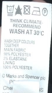 Marks and Spencer Women's Black Midi Pencil Skirt Size 12