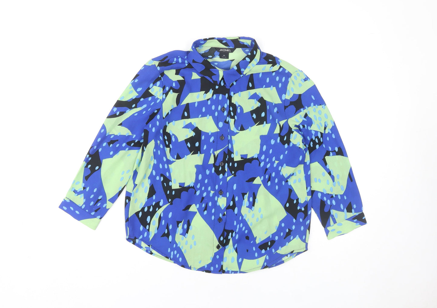 Womens UK Size XS Monki Multicoloured Basic Button-Up