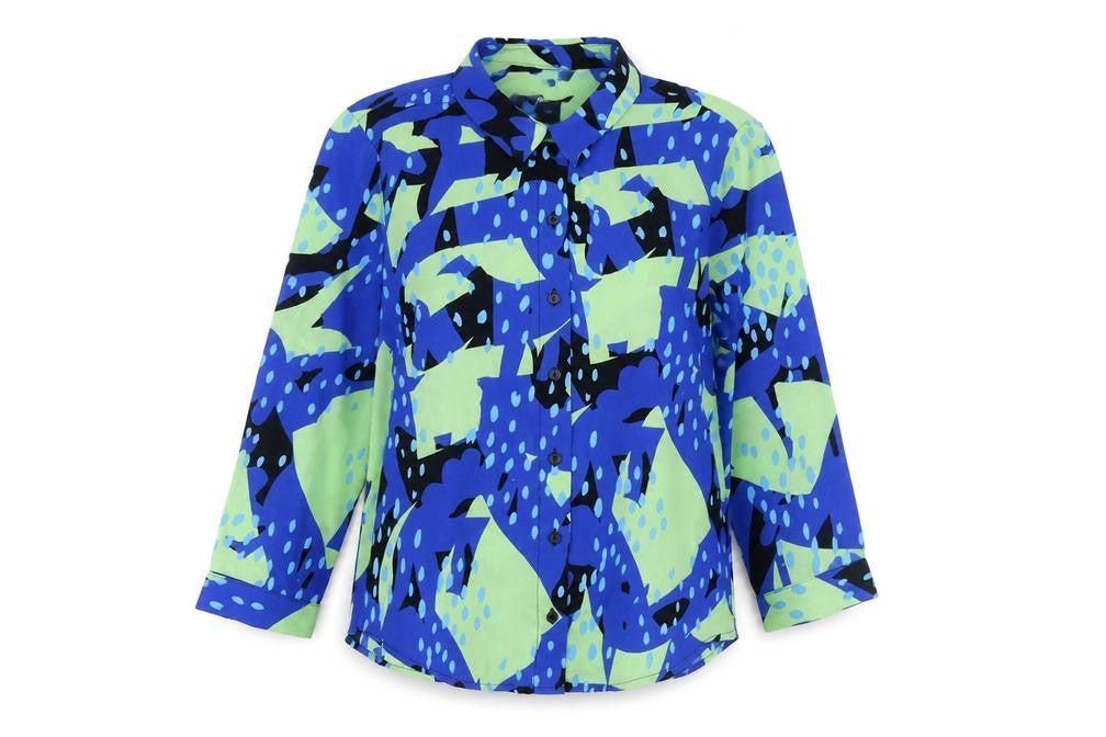 Womens UK Size XS Monki Multicoloured Basic Button-Up