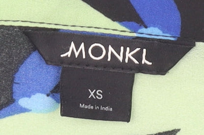 Womens UK Size XS Monki Multicoloured Basic Button-Up