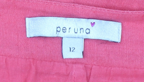 Marks and Spencer Women's Pink A-Line Knee Length Skirt