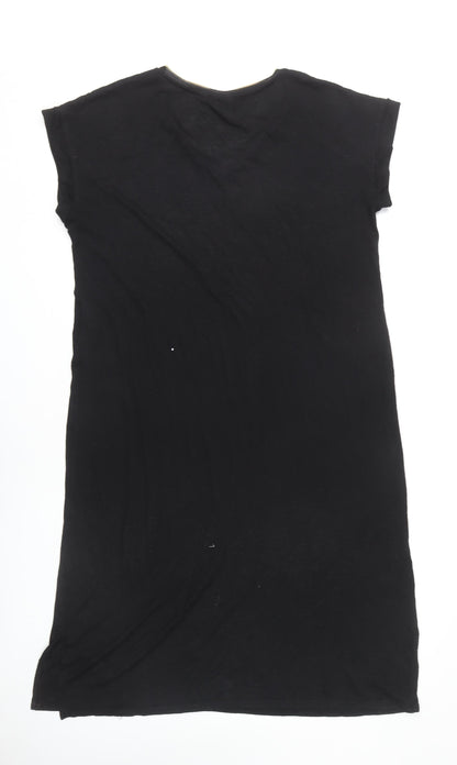Vila Women's Black V-Neck Dress L