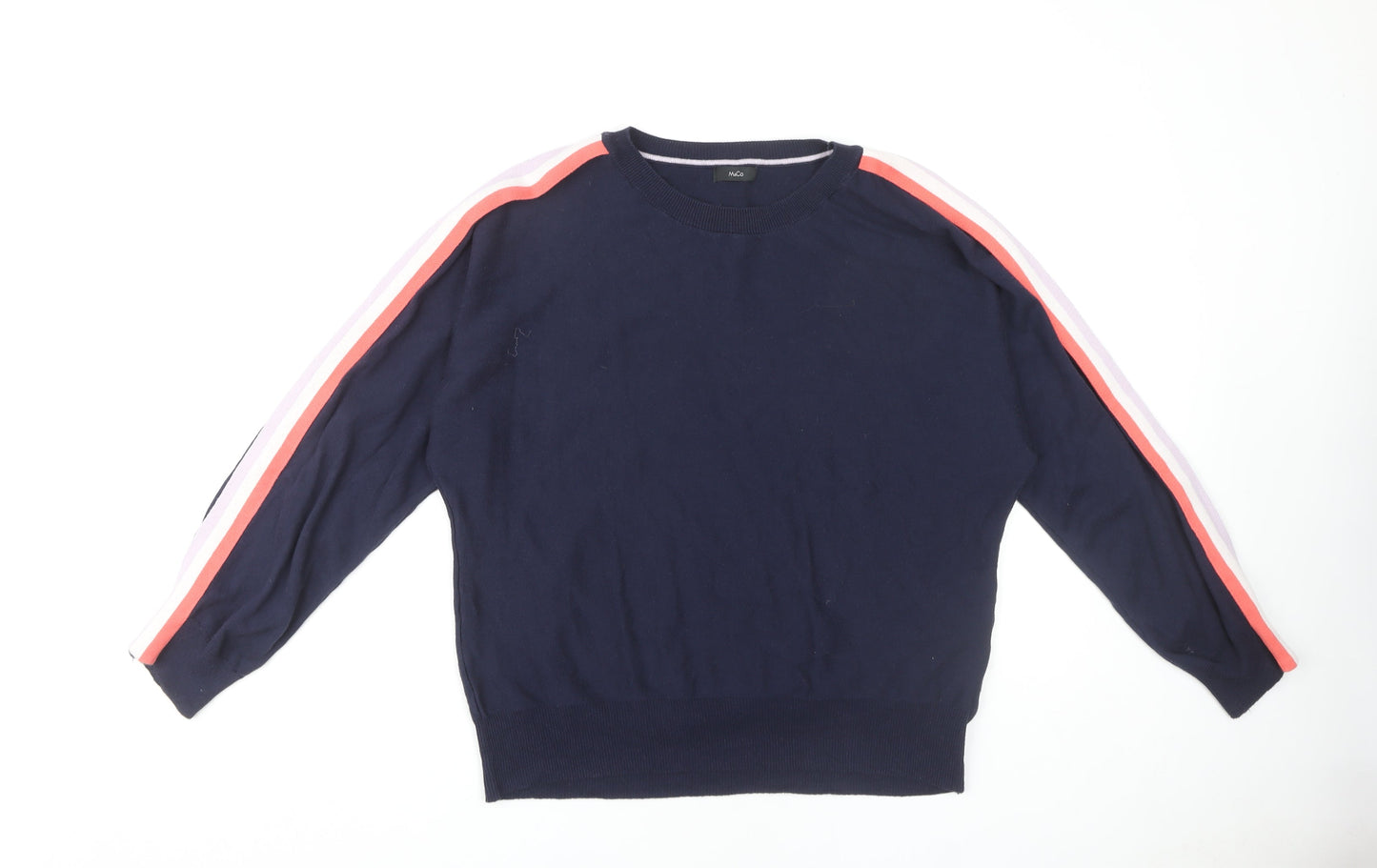 Womens UK Size 14 M&Co Blue Pullover Jumper