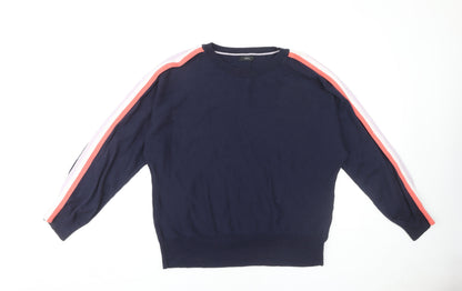 Womens UK Size 14 M&Co Blue Pullover Jumper
