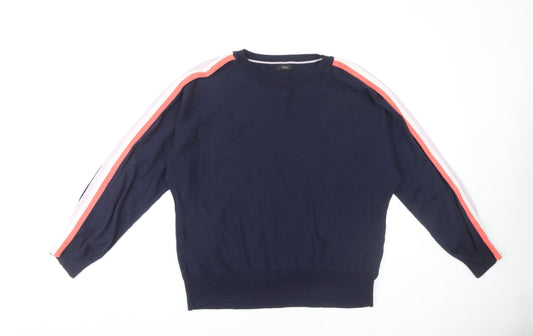 Womens UK Size 14 M&Co Blue Pullover Jumper