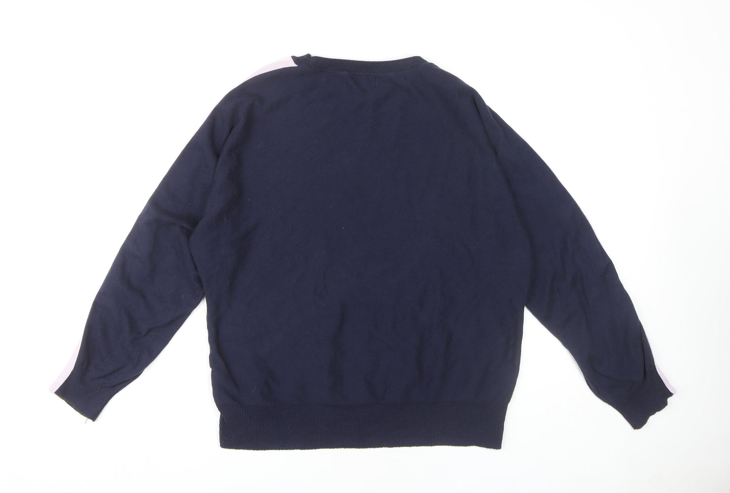 Womens UK Size 14 M&Co Blue Pullover Jumper