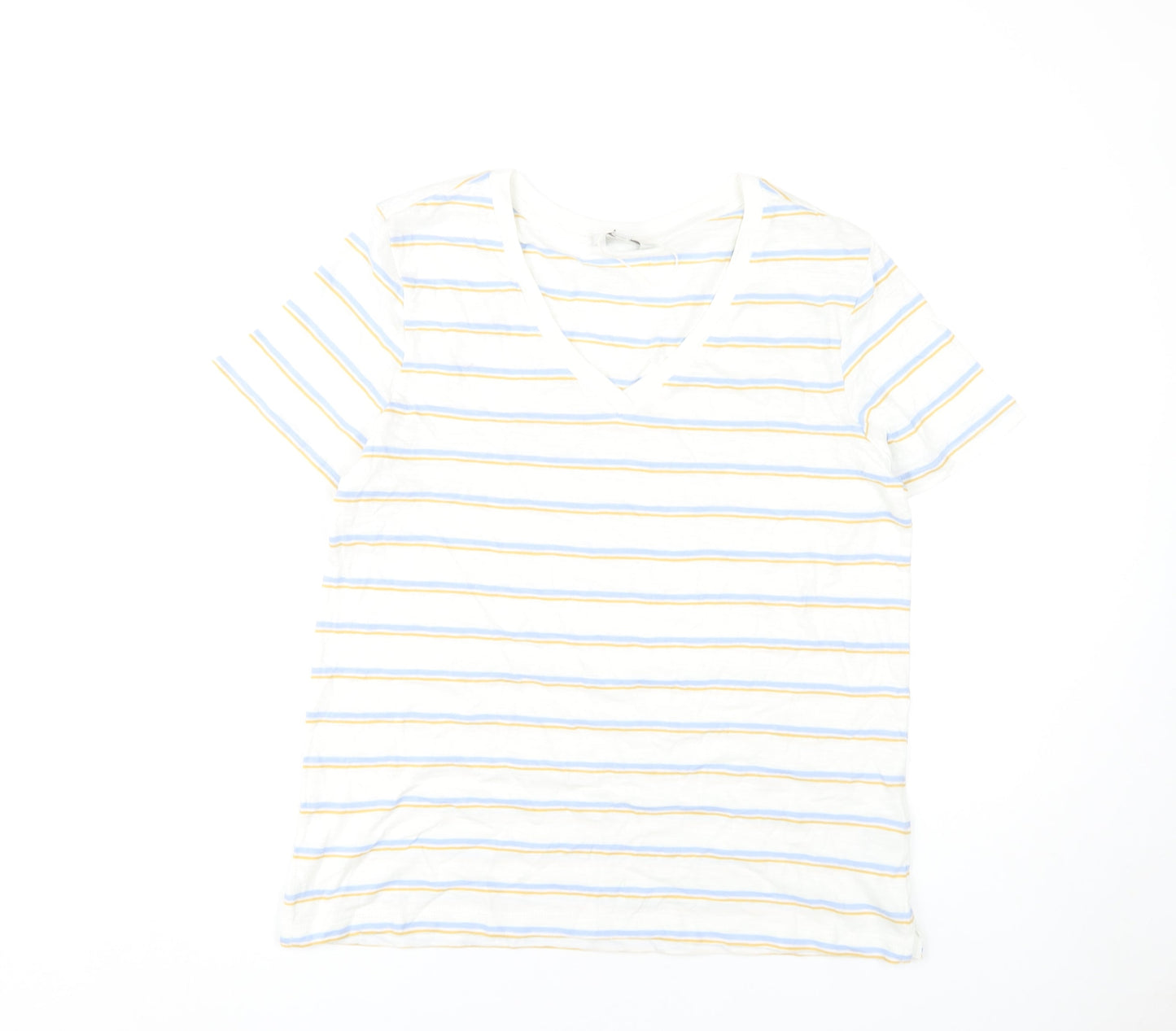 Womens UK Size 12 Marks and Spencer White Basic T-Shirt