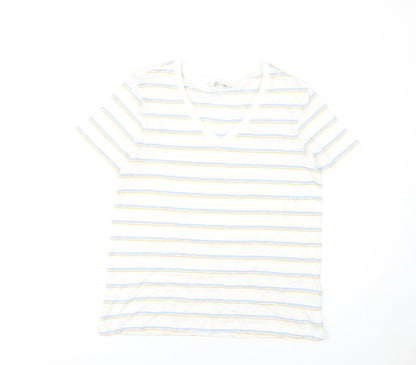 Womens UK Size 12 Marks and Spencer White Basic T-Shirt