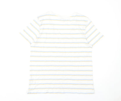 Womens UK Size 12 Marks and Spencer White Basic T-Shirt