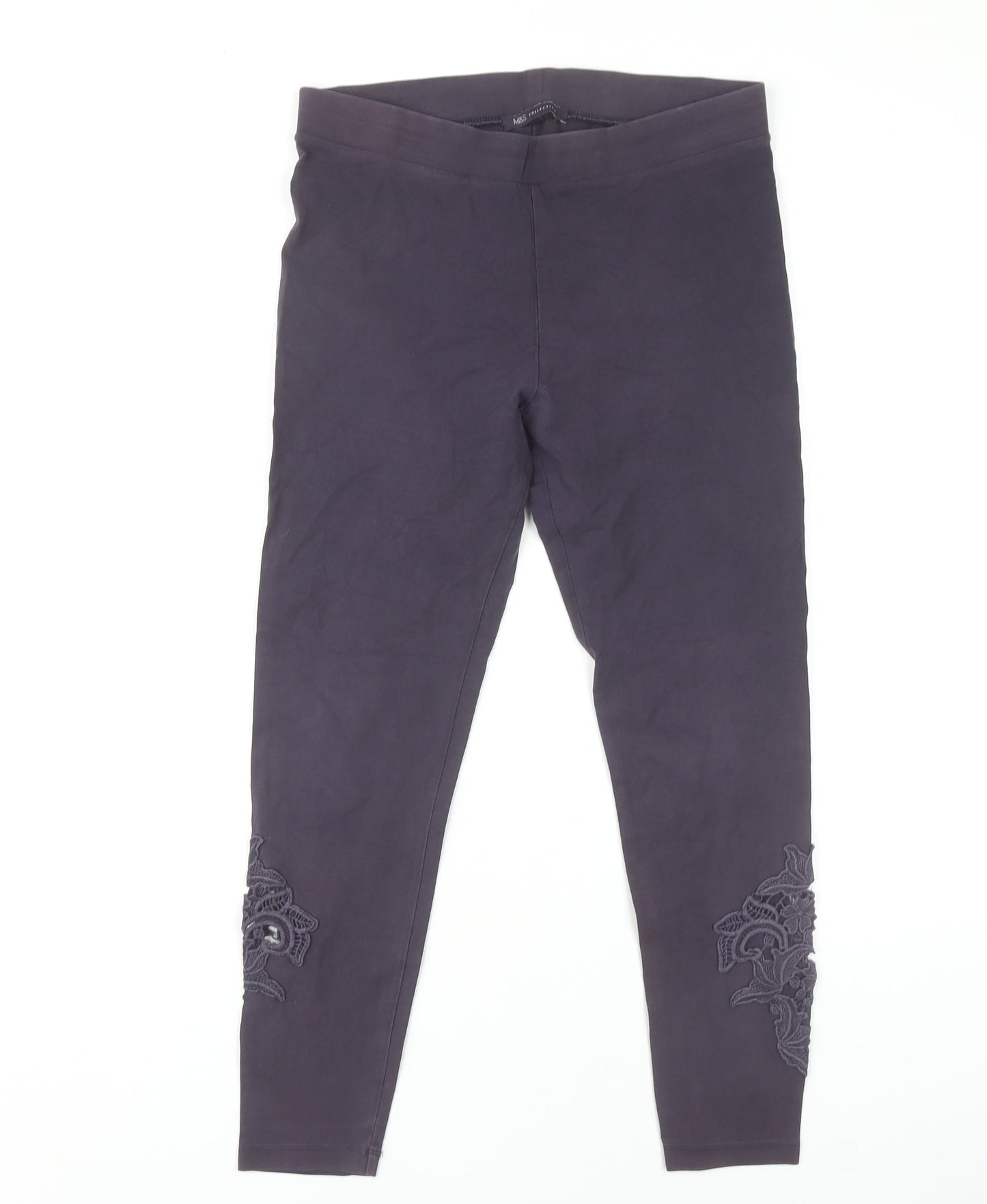 Womens UK Size 12 Marks and Spencer  Leggings Blue Leggings