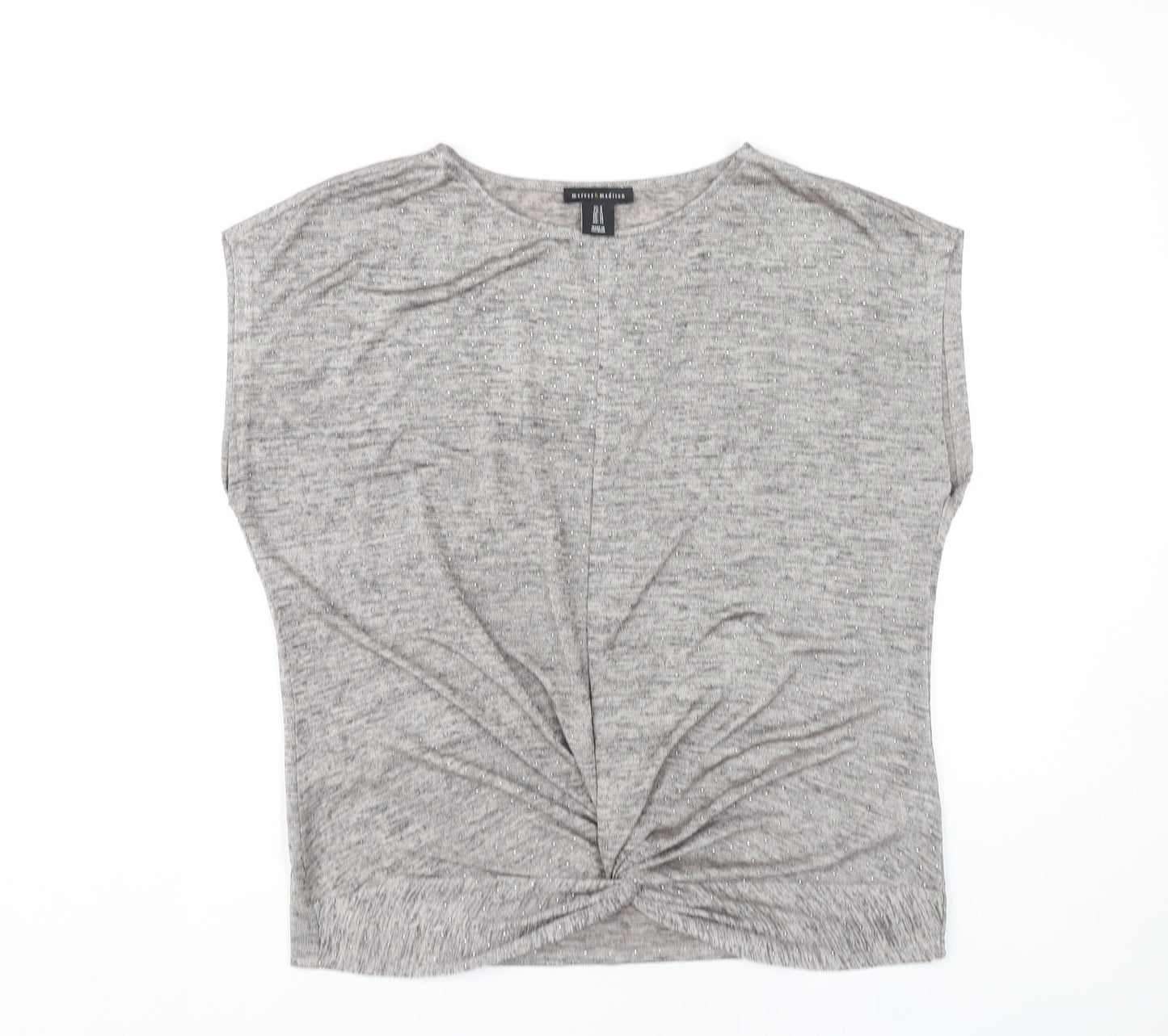 Womens UK Size 12 Mercer & Madison Grey Basic T-Shirt