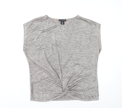 Womens UK Size 12 Mercer & Madison Grey Basic T-Shirt