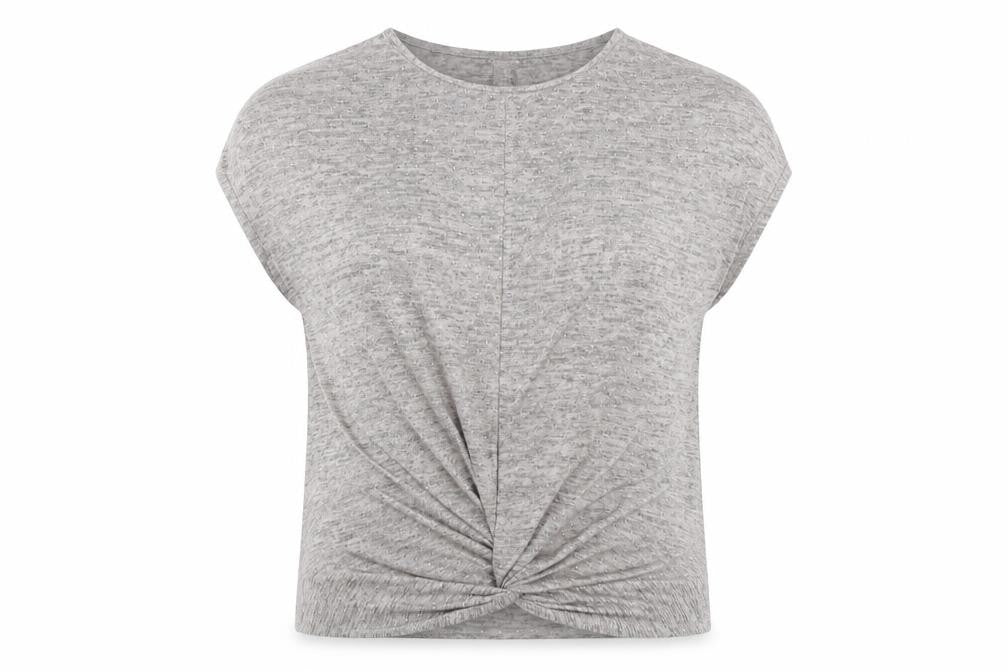 Womens UK Size 12 Mercer & Madison Grey Basic T-Shirt