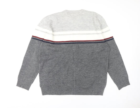 Marks and Spencer Men's Grey 2XL Pullover Jumper