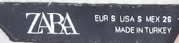 Zara Women's Ivory Viscose Shorts - Size S