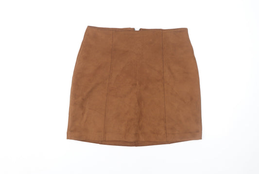 New Look Women's Brown Pencil Skirt - UK Size 10