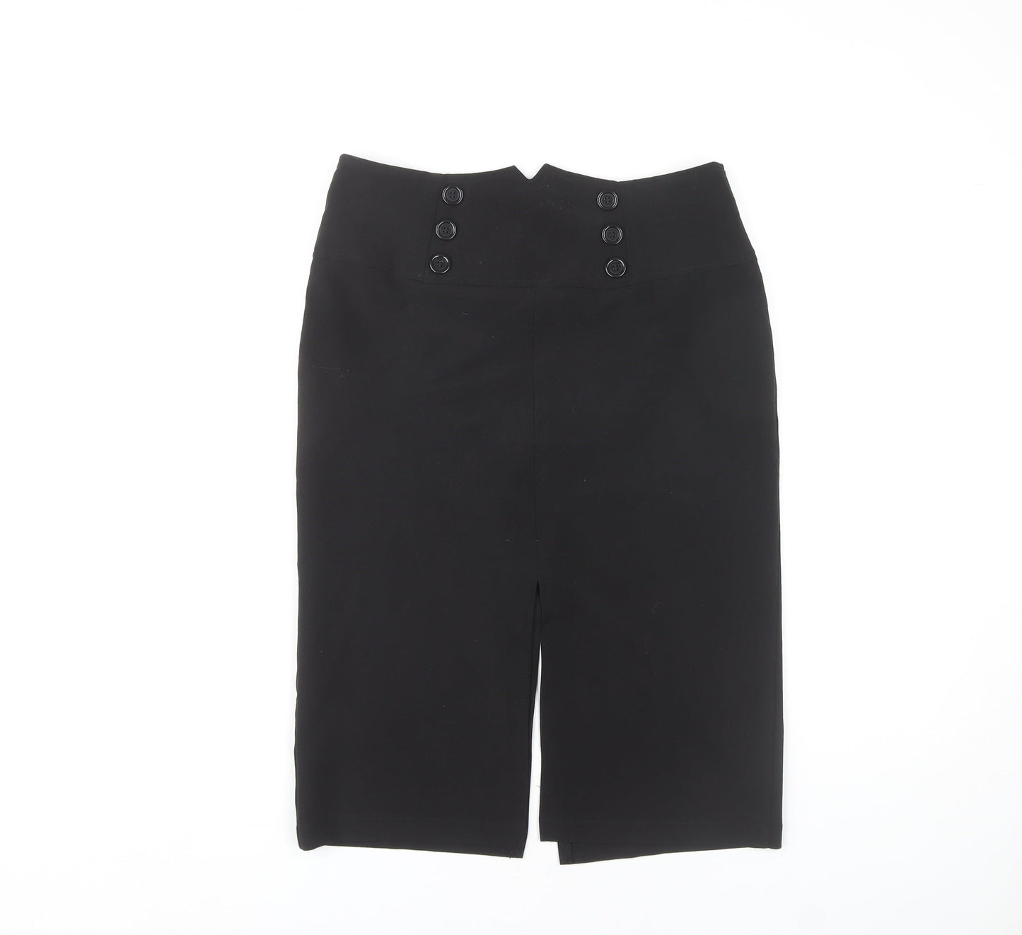 West One Women's Black Pencil Skirt Size 10 Zip Closure