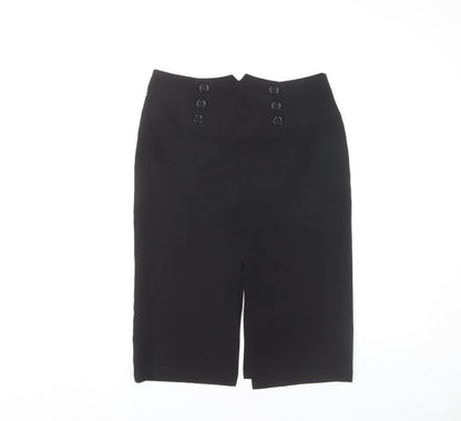West One Women's Black Pencil Skirt Size 10 Zip Closure