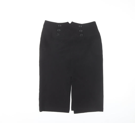 West One Women's Black Pencil Skirt Size 10 Zip Closure
