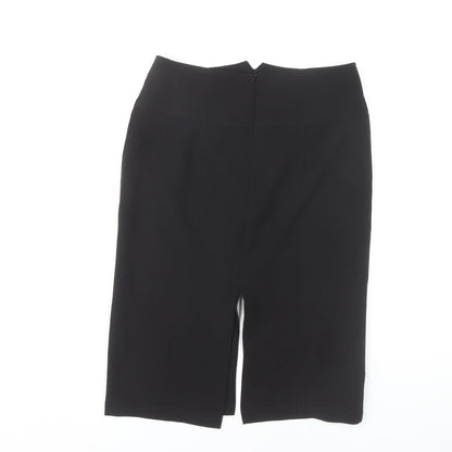 West One Women's Black Pencil Skirt Size 10 Zip Closure