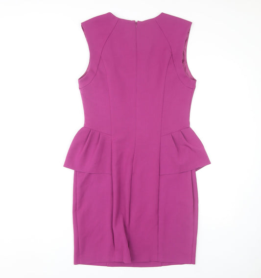Miss Selfridge Women's Purple Pencil Dress Size 12