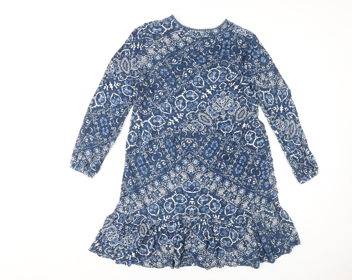 Cerulean Women's Blue Paisley Shift Dress S
