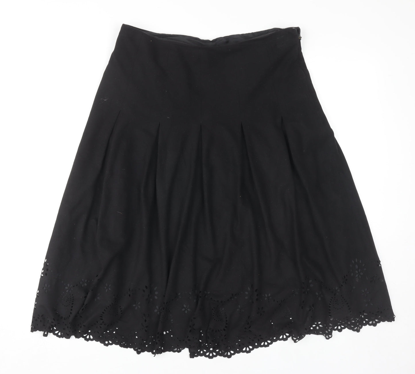 Marks and Spencer Women's Black A-Line Skirt Size 10