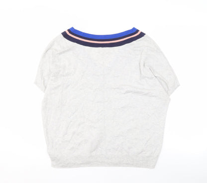 Hush Women's Multicoloured V-Neck Pullover XL Jumper