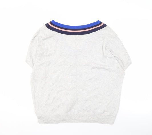 Hush Women's Multicoloured V-Neck Pullover XL Jumper