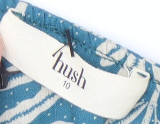 Womens UK Size 10 Hush Blue Basic Blouse