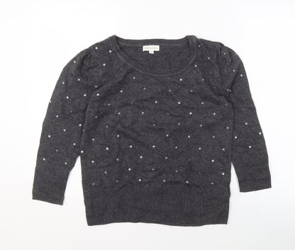 Womens UK Size M Monsoon Grey Pullover Jumper