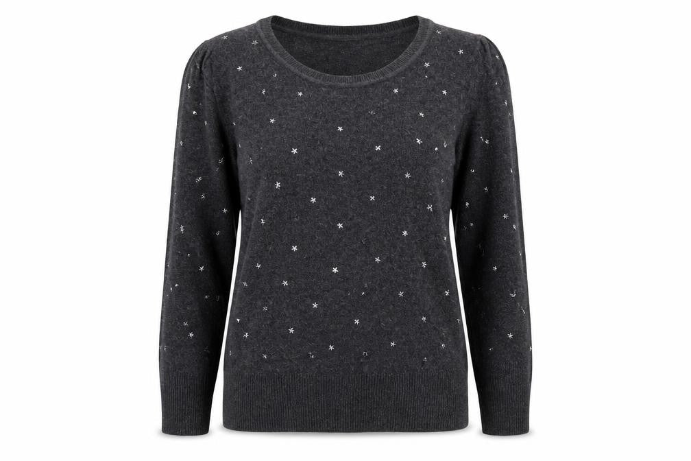 Womens UK Size M Monsoon Grey Pullover Jumper